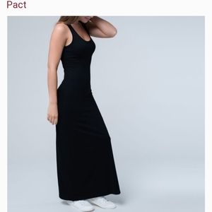 PACT Organic Maxi dress black